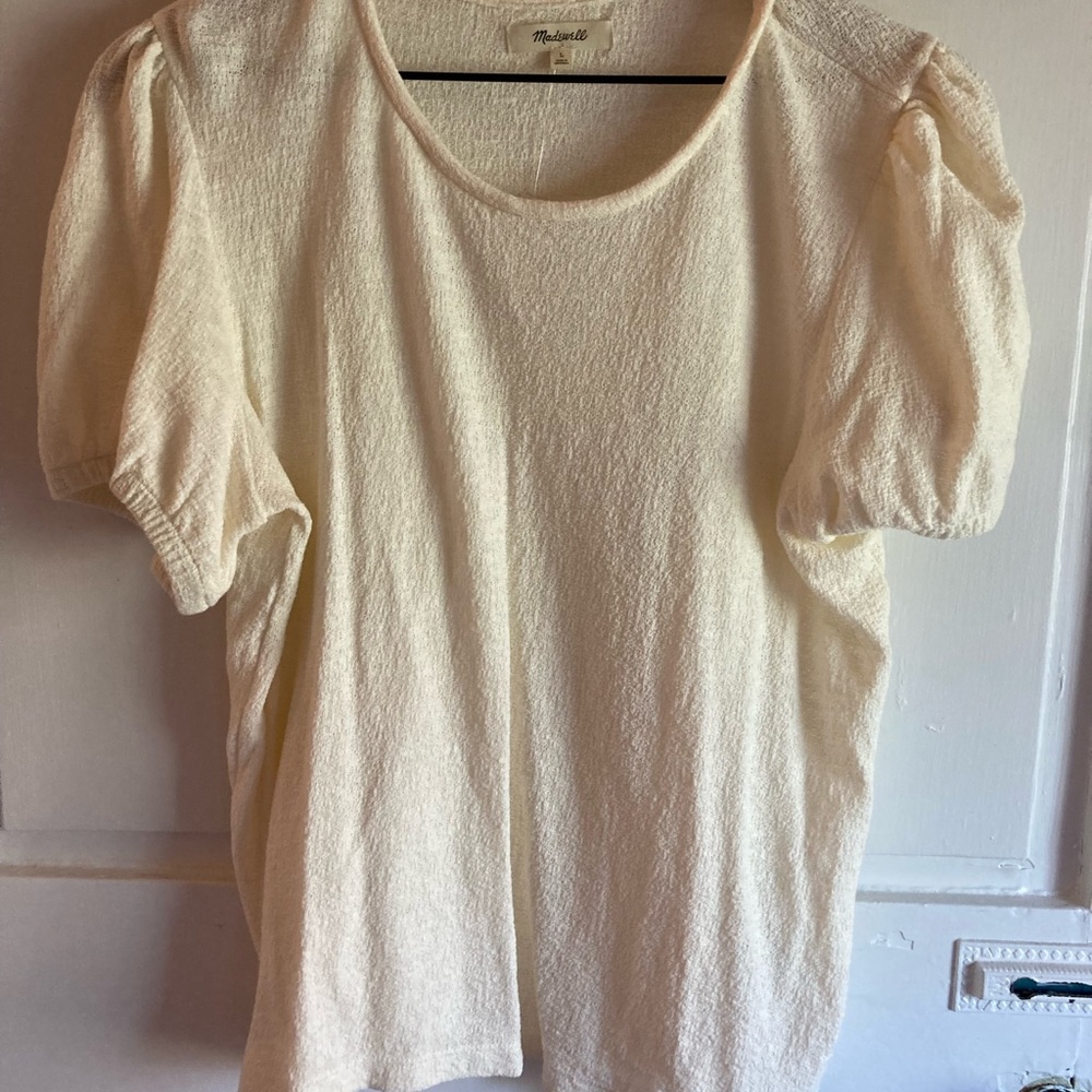 Madewell cotton crepe top NWT